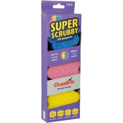 Immagine prodotto di Spugne Super Scrub 3 Pezzi, 10X4 Cm