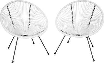 Produktbild von tectake® 2 Gartenstühle Santana Retro im Acapulco-Stil