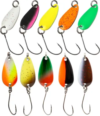 Produktbild von FTM Spoon Bee 2,3cm 1,8g - Forellenblinker, Farbe:schwarz - orange / gold