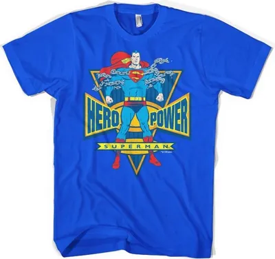 Produktbild von Superman World Hero T-Shirt - Medium - Blue