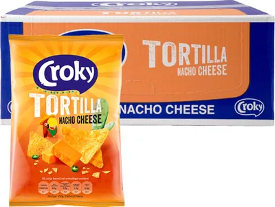 Produktbild von Croky - Tortilla Nacho Cheese - 20 Mini Beutel