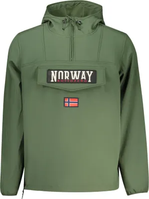 Produktbild von Herren Softshell-Jacke Grün mit Kapuze und Applikation