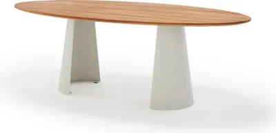 Produktbild von Musterring JustB! Gartentisch 200x110cm Aluminium/Teak Natur