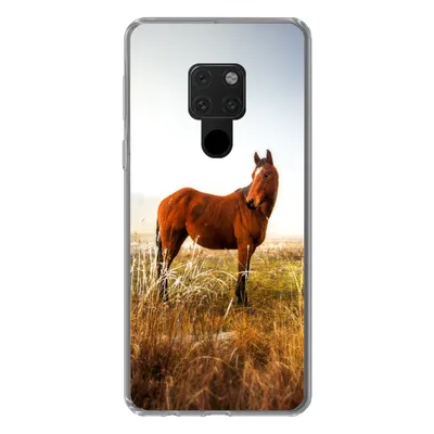 Produktbild von MuchoWow® Handyhülle Schutzhülle Hülle für Huawei P40 Lite Pferd - Weide - Australien Silikon Softcase Handy Hülle - Handy