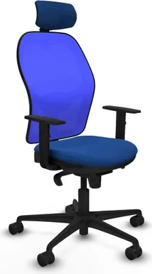 Image de Chaise de bureau avec appui-tête Piqueras y Crespo 1D036N2 Bleu