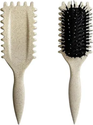 Produktbild von Kurzhaar-Styling-Bürste für lockiges Haar – Anti-pluis – für 2A bis 4C Haar – ohne Ziehen – Kurzhaar-Styling-Bürste aus Kunststoff