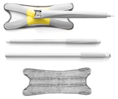 Zdjęcie produktu dla InnovaGoods | Ergonomiczny mop z mikrofibry typu X TWOP | Biały