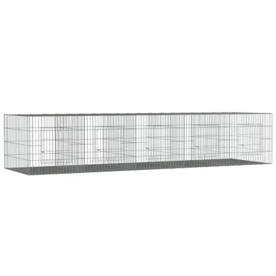 Zdjęcie produktu dla vidaXL Klatka dla królików 5 paneli 273x79x54 cm Ocynkowane żelazo