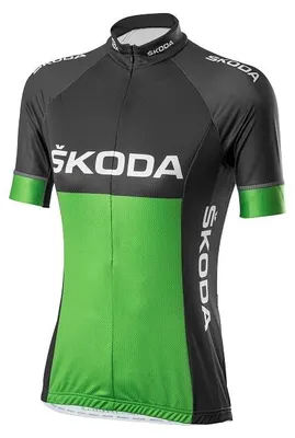 Obrázek produktu pro Škoda dámský cyklistický dres černo-zelený S