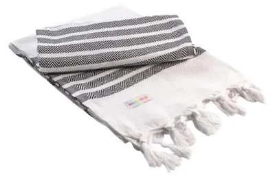 Immagine prodotto di ARTG - Asciugamano "Hamamzz Dalaman" LT3944 (taglia unica) (bianco/nero)