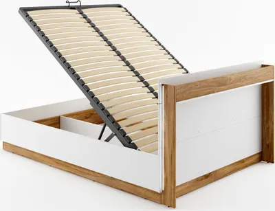 Produktbild von Furniture24 Bett DENTRO DT02 mit Lattenrost 180x200 cm Bettkasten und LED Beleuchtung Ehebett Bettgestelle Schlafzimmer