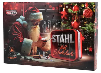 Obrázek produktu pro Adventní kalendár KS TOOLS vcetne sady nástrcných hlavic, 46 dílu, Obrázek vytvořený pomocí AI