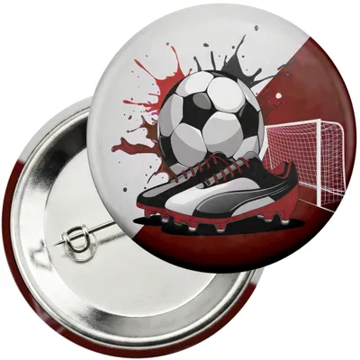 Produktbild von Anstecker Button 59mm - Fußball Sport Team Spiel Pokal