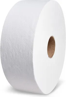 Produktbild von 6x Toilettenpapier Tissue JUMBO 2-lagig Ø 23 cm weiß