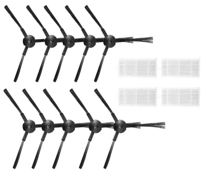10 Seitenbürsten + 4 HEPA-Filter für Briciola 2711-2717