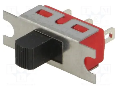 Obrázok produktu pre 1x Spínač posuvný 5A/28V DC, typ: posuvný, poloha: 2, 2A/250V AC
