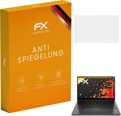 Produktbild von atFoliX 4061186253242, Laptop Bildschirmschutz, Transparent, HP, Envy x360 15-ee0257ng, Anti-Glare Bildschirmschutz, Kratzresistent
