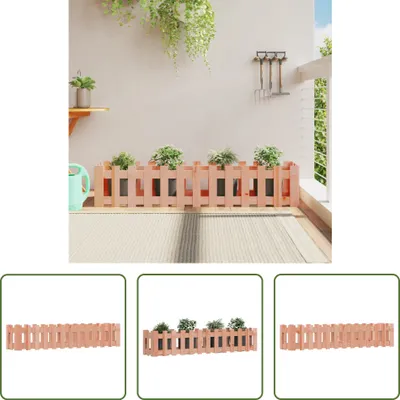 Produktbild von The Living Store Hochbeet Lattenzaun-Design 150x30x30 cm Massivholz Douglasie