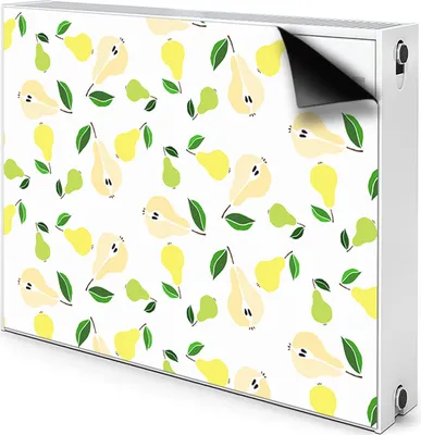 Produktbild von Magnet Verkleidung Abdeckung Heizkörperabdeckung Heizkörperabdeckung 80x60 cm  - Birnen, gelb