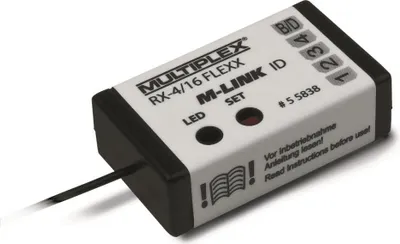 Produktbild von MULTIPLEX RX-4/16 FLEXX, Schwarz, Weiß