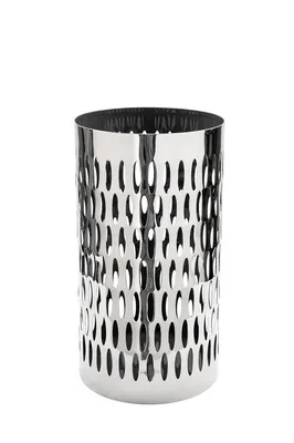Produktbild von Fink PALMINA, Windlicht, Eisen, vernickelt , glatt, silberfarben, L. 20 cm, B. 20 cm, H. 38 cm, D. 20 cm Höhe: 38.00 cm Breite: 20.00 cm Tiefe: 20.00cm Durchmesser: 20.00 cm 147007