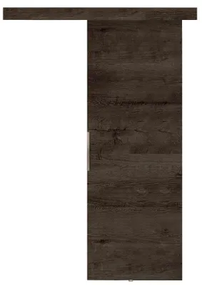 Produktbild von KIER FURNITURE Schiebetür Komplettset MALIBU 60, Schiebetür, Sliding Door, Innentüren Komplettset,Universal Tür, Türblatt Innen Esche Dunkel 66x205x1,6 cm