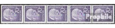 Produktbild von Briefmarken BRD (BR.Deutschland) 1957 Mi 263x w Z Fünferstreifen mit Wasserzeichen 5 Z postfrisch Bundespräsident Heuss (II)