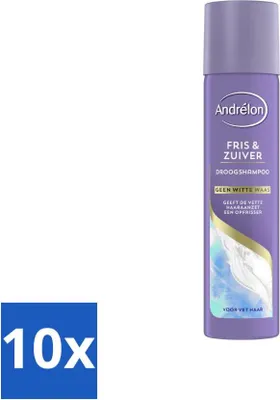 Zdjęcie produktu dla Andrélon Special - Fresh & Pure - Suchy szampon - 245 ml - Value pack - 10 szt