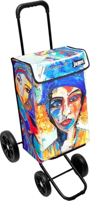 Produktbild von James Einkaufstrolley - IRISART - stabiler Einkaufswagen mit individuellem Design - mehrfarbig: bunt in Ausführung: Quattro-4Raeder