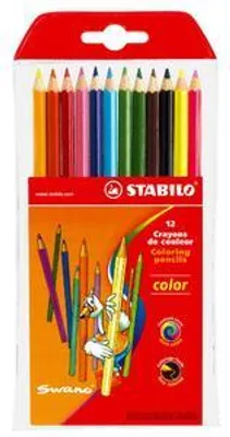 Produktbild von STABILO Buntstifte color, sechseckig, 12er Kunststoff-Etui