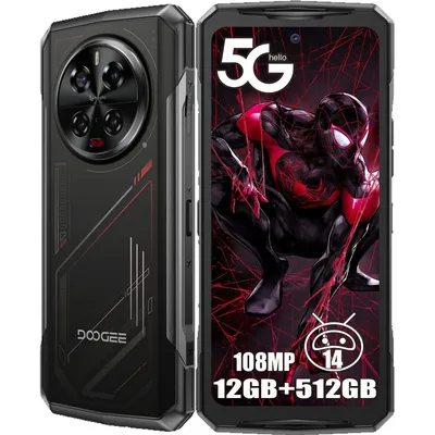 Produktbild von DOOGEE V40 5G Outdoor Handy Ohne Vertrag Android 14, Dimensity 7300, 32GB+512GB Outdoor Smartphone 8680mAh/33W 6.78" 120Hz 108MP+20MP Nachtsicht, Rot