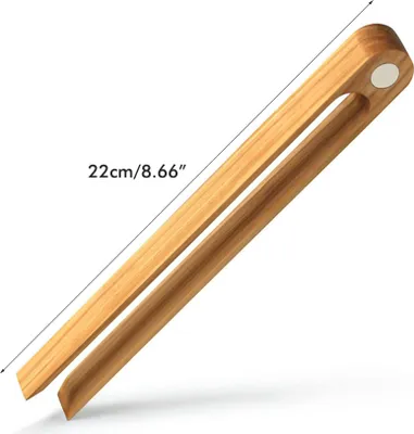 Produktbild von Bambusové kleště na toasty, kuchyňské kleště na toasty