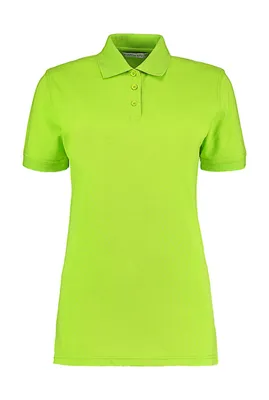 Produktbild von Kustom Kit Damen Poloshirt T Shirt T-Shirt Basic Polo Shirt kurzarm, Größe:S (10), Farbe:Lime