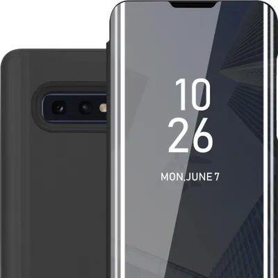 Immagine prodotto di Cadorabo custodia per telefono cellulare per Samsung Galaxy S10e in nero cover cover posteriore cover protettiva book case booklet