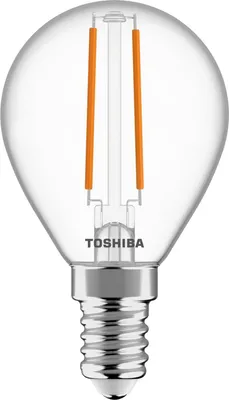 Produktbild von Toshiba LED Filament Tropfen Lampe E14 2.5W 2700K 250Lm wie 25W