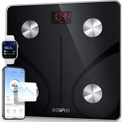 Produktbild von Bluetooth Körpergewichtsmaßband mit Slimmer BMI-Maßband und Smartphone-App