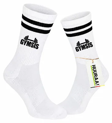 Produktbild von Huuraa Uni Socken Gymsis Hantel 42/46 Black Baumwolle Tennissocken Geschenkidee