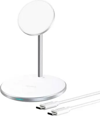 Produktbild von Choetech T581-F Magsafe / Qi Drahtloses Ladegerät 2In1 + Usb-C Kabel - Weiss