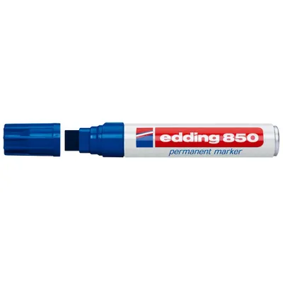 Immagine prodotto di Edding 4-850003 850 pennarello indelebile - 5 - 15 mm, blu, ricaricabile