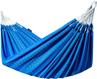 Produktbild von Potenza Morena Hängematte 230 x 160 cm, Belastbarkeit bis 220 kg, 100% Baumwolle Doppelhängematte