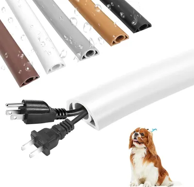 Produktbild von Selbstklebende Kabelrinne - Flexible Kabelführung - 2 Meter - Weiß