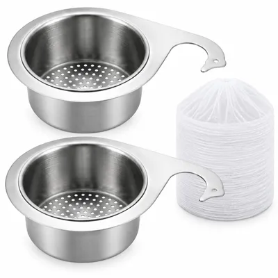 Produktbild von Küchensieb-Set - 102-teiliges Set mit Durchschlag und Spülbecken-Sieben - Küchenzubehör - 102-teilig
