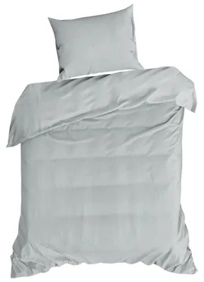 Immagine prodotto di EUROFIRANY | Set da letto - Set copripiumino - Federe - 140 x 200 cm - Biancheria da letto - grigio - in cotone