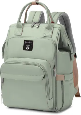 Produktbild von Wickelrucksack grün, Laptopfach, gepolsterte Schultergurte, für Reisen