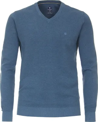 Produktbild von REDMOND Casual Herren Pullover Langarm V-Ausschnitt Regular Blau 5XL