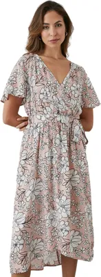 Image de Principles - Robe portefeuille pour femme évasée DH6641 (38 FR) (Rose)