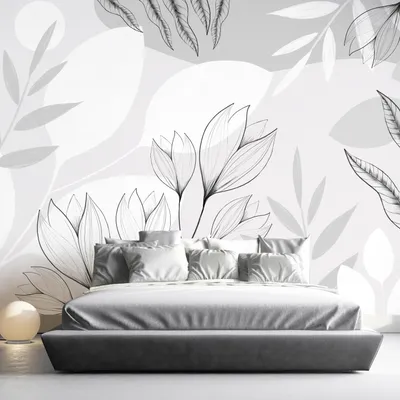 Produktbild von Vlies Fototapete Blumen Blätter 400x280 cm Tapeten Wandtapete XXL Natur Botanik Pflanzen b-A-10071-a-c