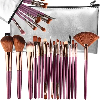 Image de Set de 18 pinceaux de maquillage professionnels pour peindre, cadeau pour maquilleur