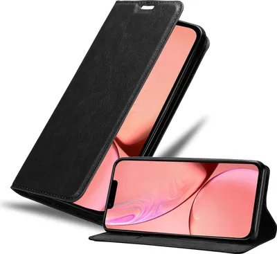 Obrázek produktu pro Cadorabo pouzdro pro Apple iPhone 13 Protective Case in Black Pouzdro na mobil s magnetickým zavíráním