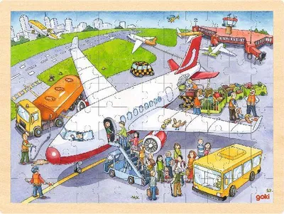 Produktbild von Einlegepuzzle Auf dem Flughafen